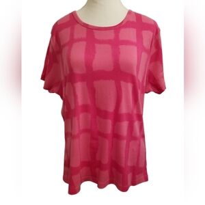 NWOT Y2K 90s Gloria Vanderbilt Women's Tie Dyed Style Short Sleeve T-shirt XL